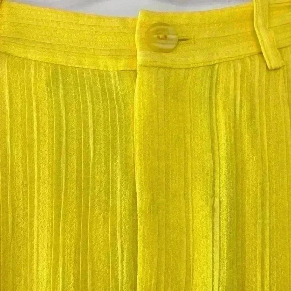 LaPointe Straight-leg Plisse Pant in Sunglow Yellow Size XSmall - Picture 7 of 16